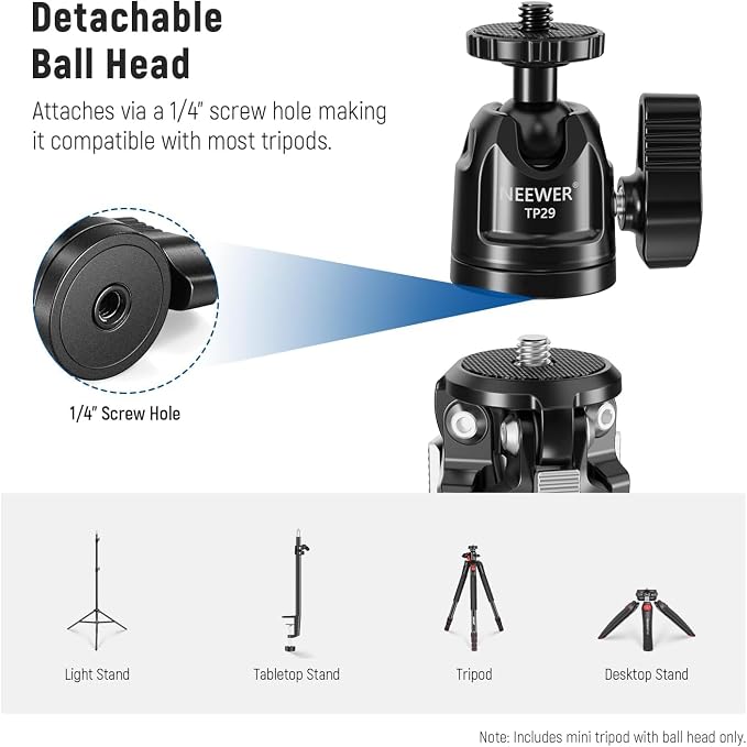 NEEWER Mini Metal Table Tripod