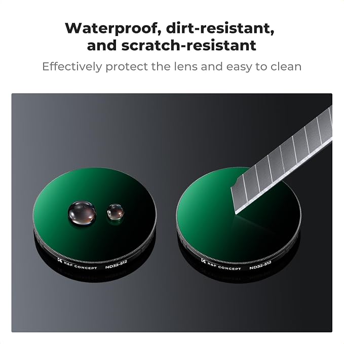 K&F CONCEPT Push in Fit Variable ND32-512 Filter Compatible