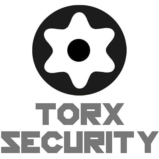 6" Long Torx Bit Set (12 Pack of Drill Bits with Case) Security Tamper Proof Star Design in T7, T8, T9, T10, T15, T20, T25 x 3, T27, T30, and T40