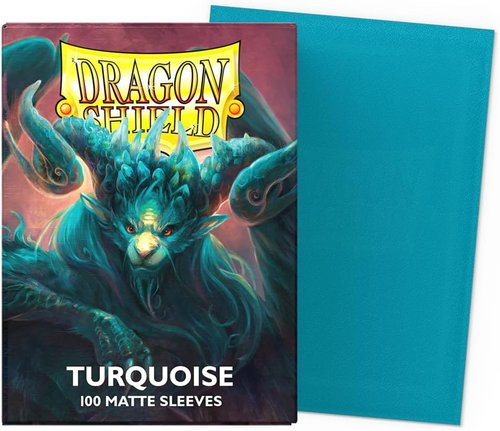 Dragon Shield | Matte Card Sleeves - 100 CT Standard Size | Smooth & Durable TCG Protection | Turquoise