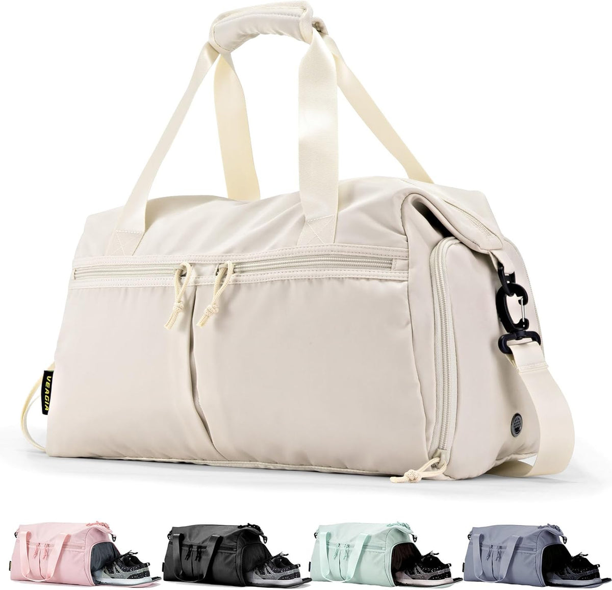 Skiennix Weekender Duffel Bag - Shoe Compartment & Wet Pocket | Versatile Travel & Gym Bag