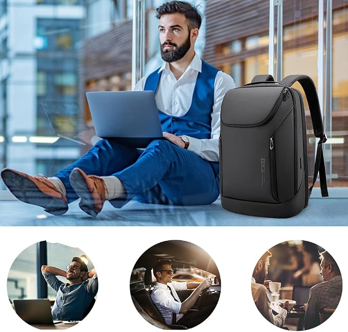 BANGE Business Smart Backpack Waterproof fit 15.6 Inch Laptop Backpack