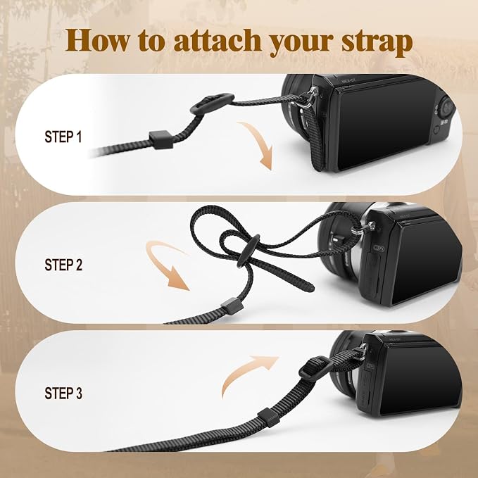 1.8”Wide Camera Strap, Fashionable PU Leather Camera Strap