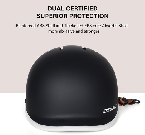 Exclusky Bike Helmet - Adjustable Safety Certified Cycling Helmet for Men & Women | USB Rechargeable Light