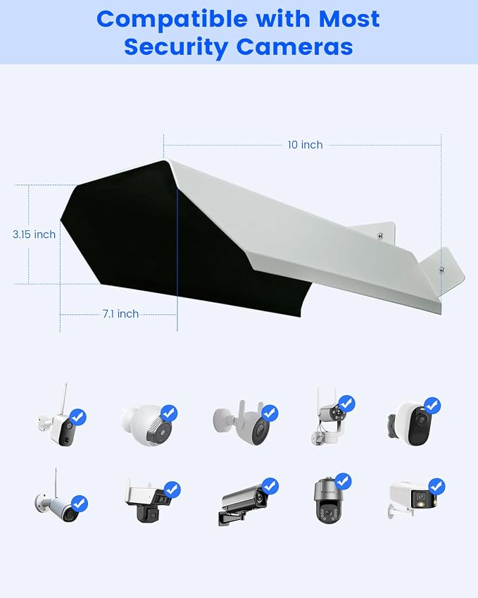 Universal Metal Sun Rain Cover Shield Shade