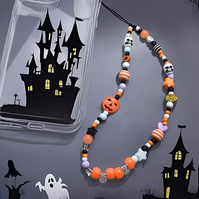 Cute Beaded Camera Wrist Strap for Phone, Digital Camera Charm Lanyard