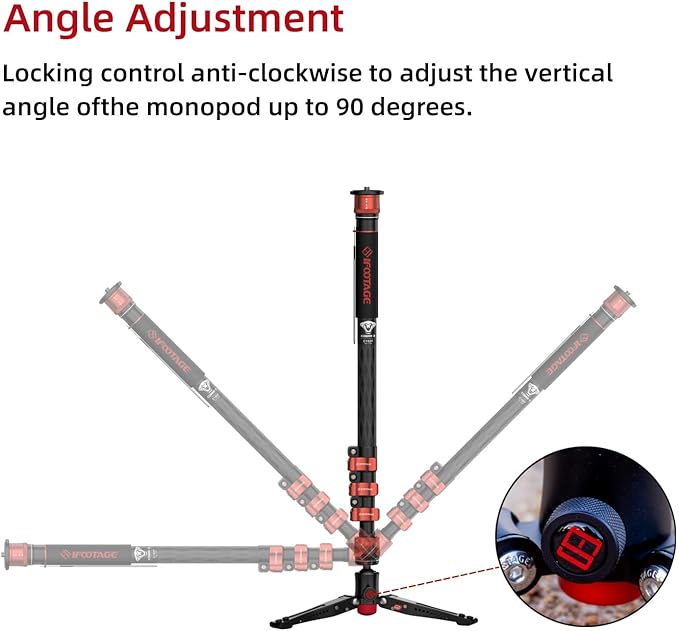 IFOOTAGE Cobra 3 C180F, Camera Monopod