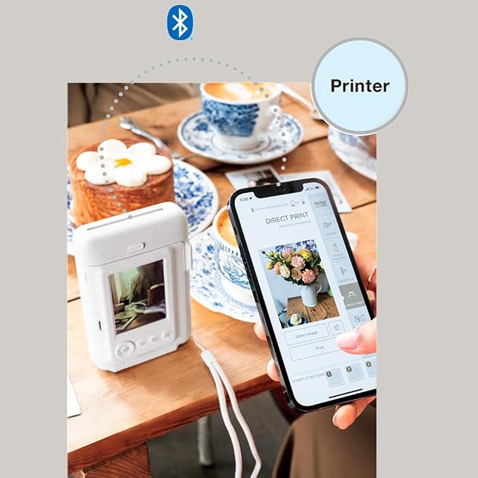 Fujifilm Instax Mini LiPlay Hybrid Instant Camera and Smartphone Printer Bundle