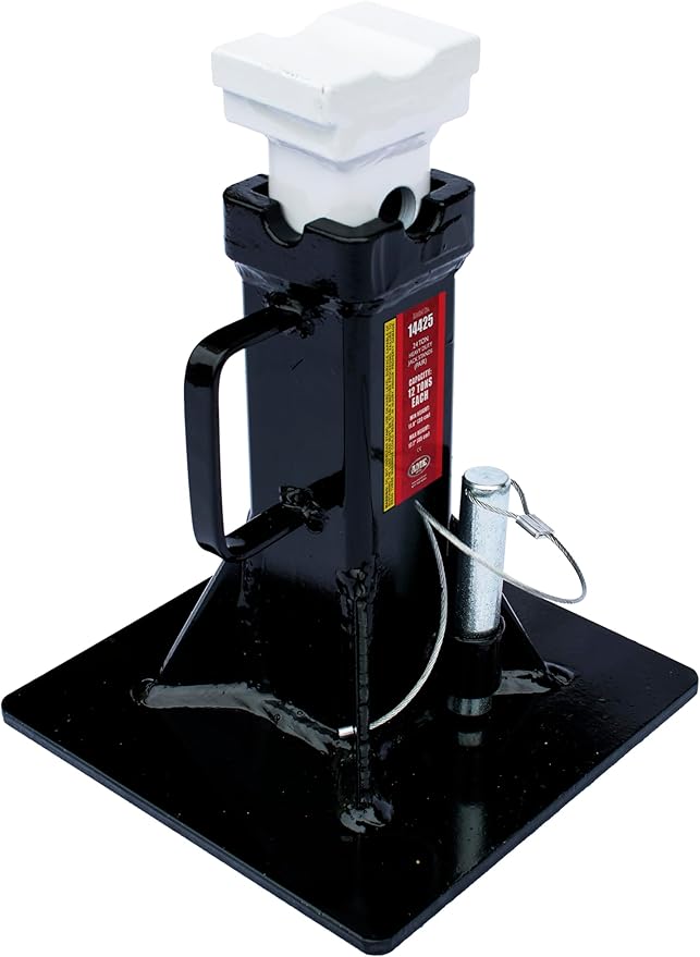 24 Ton Heavy Duty Jack Stands, Pair - 12 Ton Capacity Each