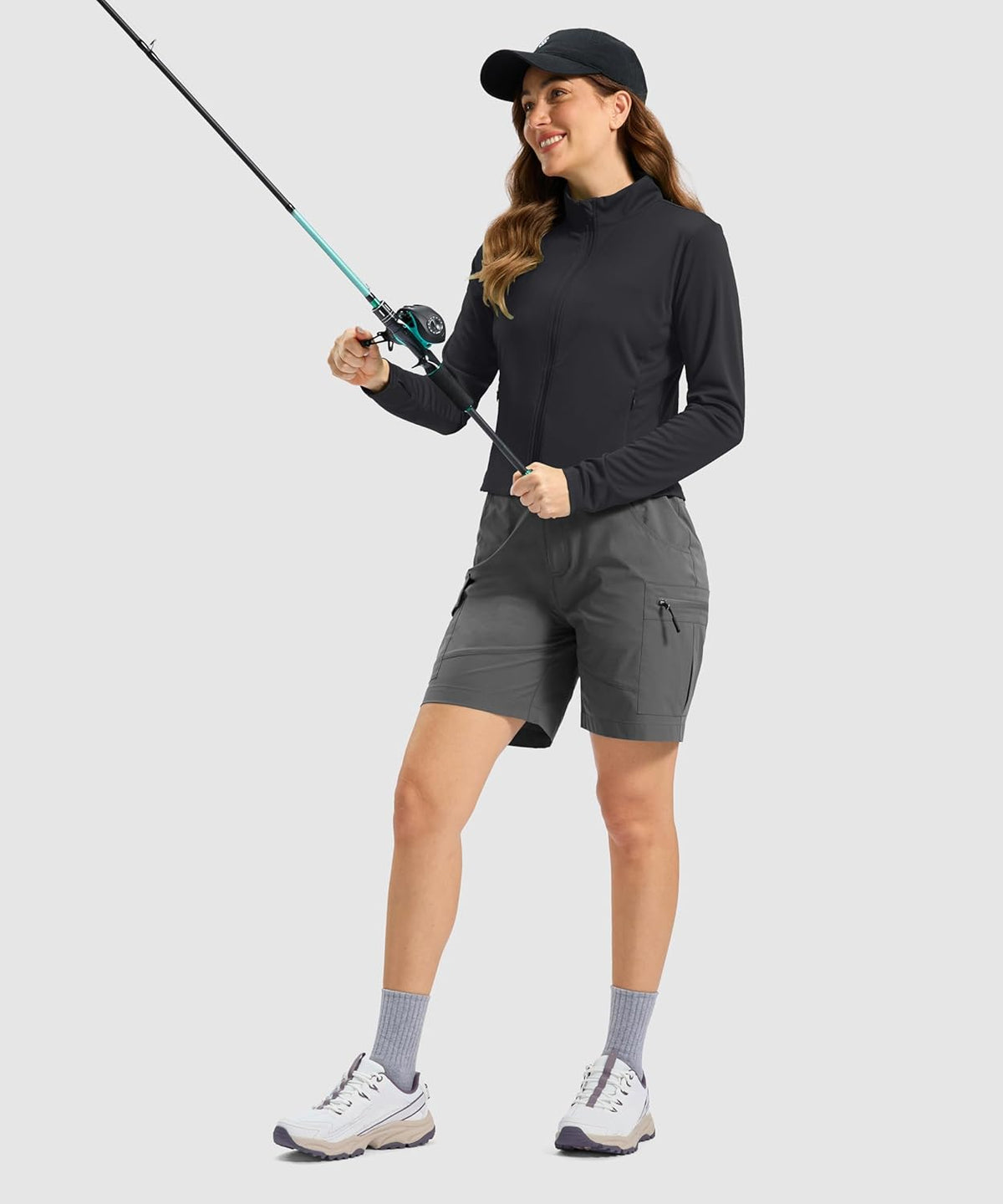 Soothfeel Women's Athletic Jacket - Lightweight UPF 50+ Sun Protection Crop Zip-Up | Ideal for Hiking & Workouts