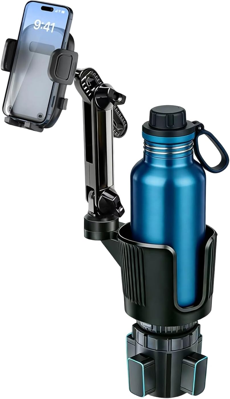 SAMPUSS 2-in-1 Phone Holders for Your Car Car Cup Holder Car Phone Holder