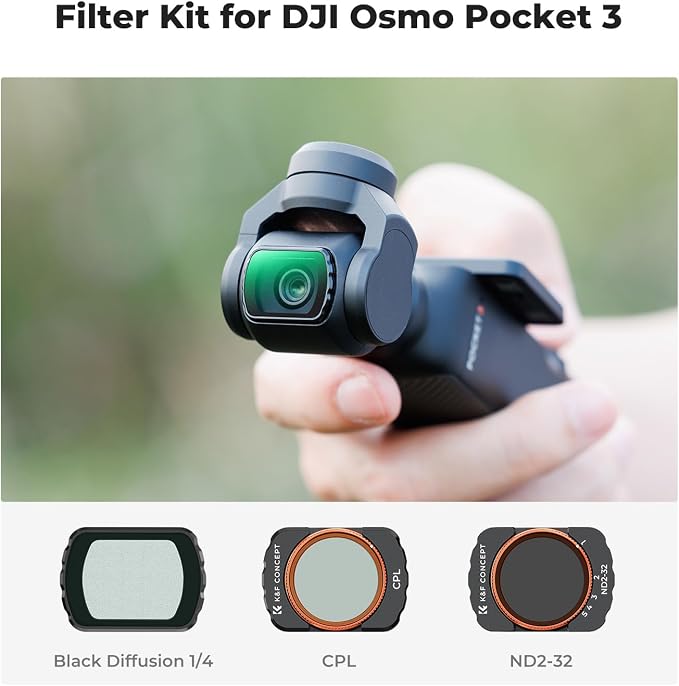 K&F CONCEPT FSD05 Magnetic Effect & ND & CPL Filter Set Compatible