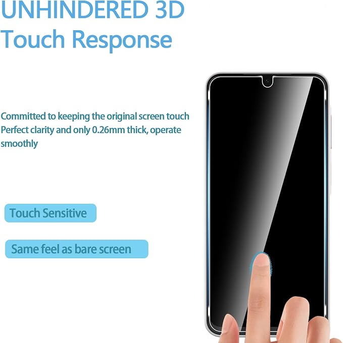 Anoowkoa 3 Pack for Samsung Galaxy A17 5G Screen Protector Tempered Glass +