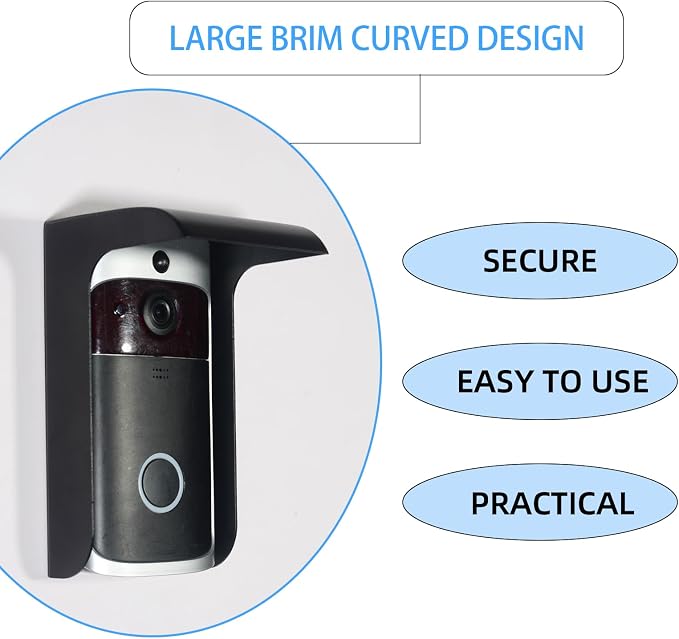 Doorbell Rain Cover, Small Video Doorbell Shield, Outdoor Access Control Keypad