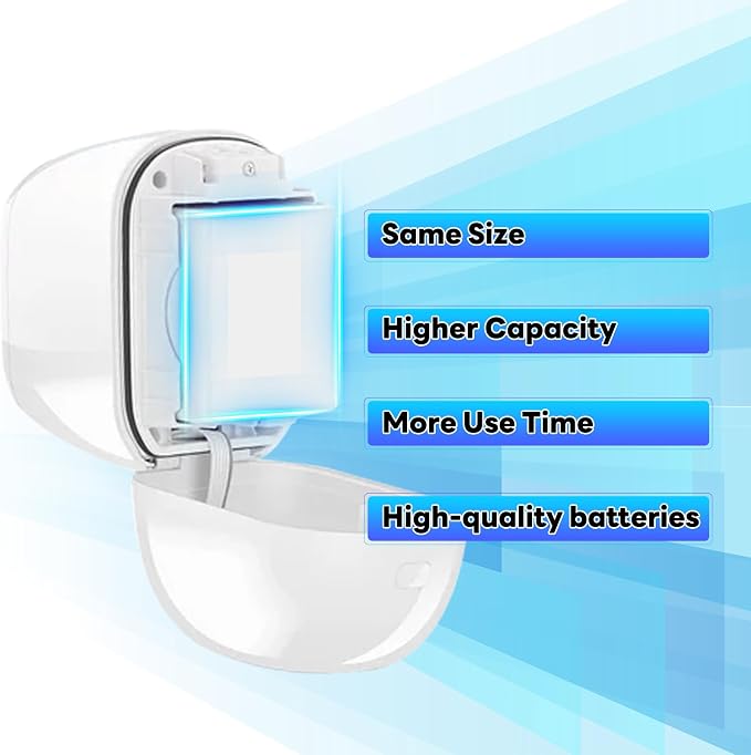2pack 3800mAh for Arlo pro Battery, Upgrade High Capacity Long-Lasting Battery