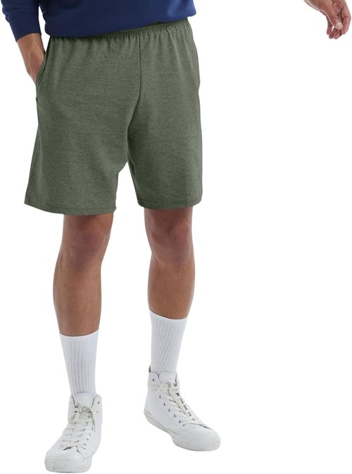 Hanes Men's Jersey Pocket Shorts - Comfortable Casual Wear | Ideal for Everyday Use