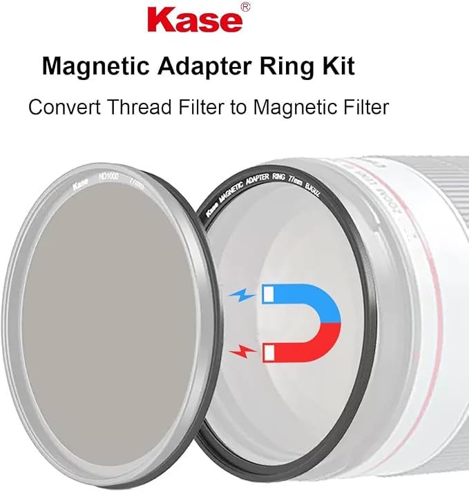 Kase 112mm Magnetic Lens and Filter Adapter Ring Kit