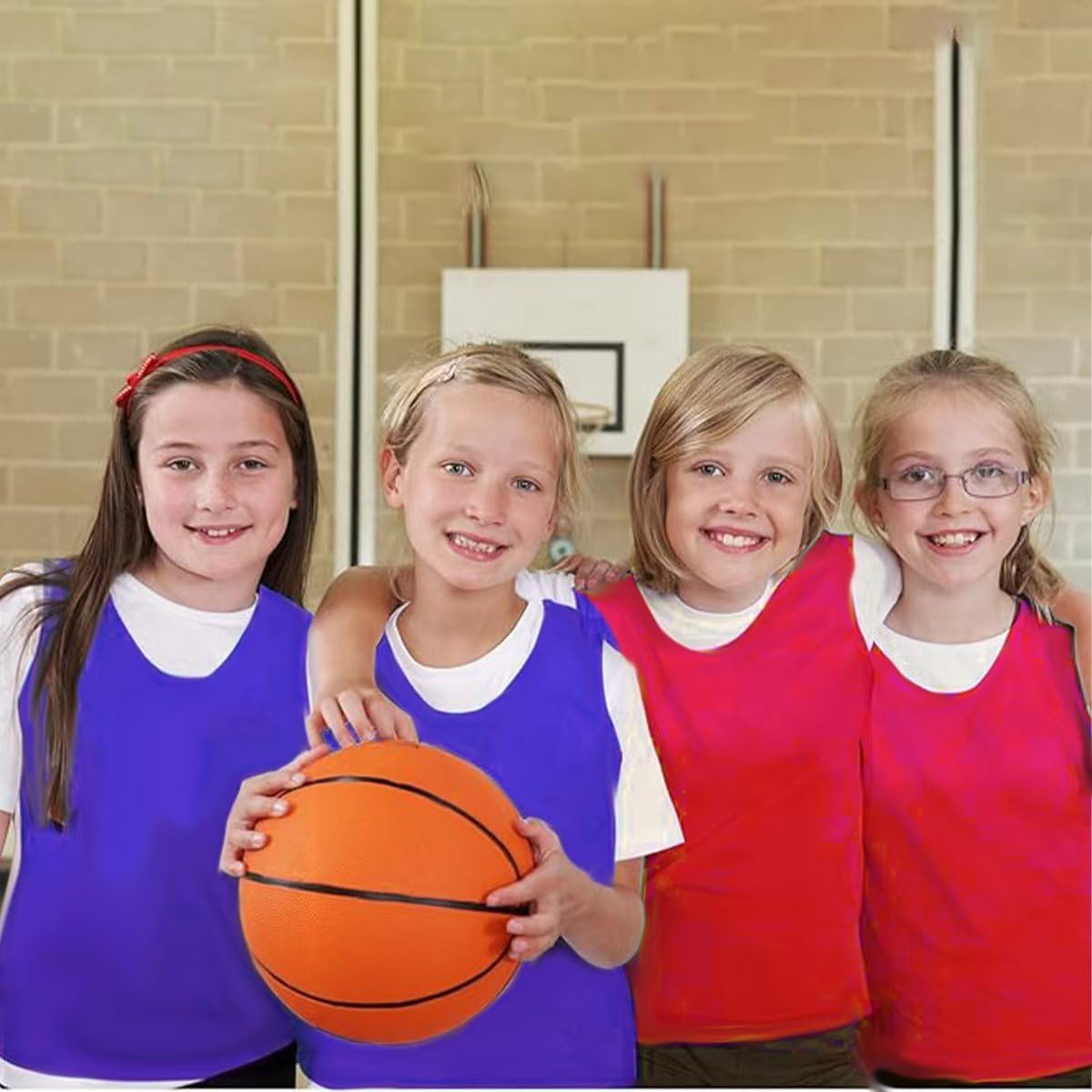 Pro Training | 12 Pack High-Visibility Mesh Pinnies for Youth & Adult Soccer, Basketball, Volleyball Teams