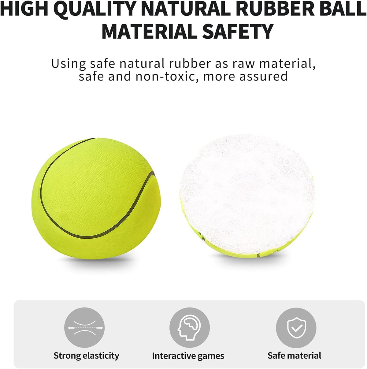 ZUYEE Wrist Return Ball Set - 1.85 Inch Rubber Rebound Balls for Sports | Perfect Gift for Kids