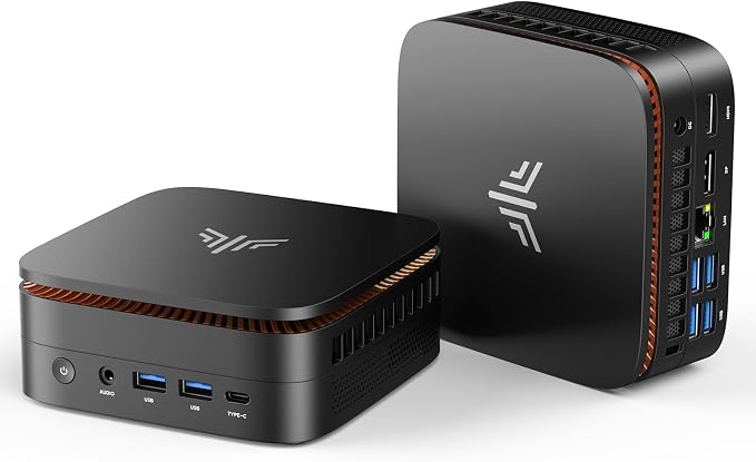 KAMRUI Pinova P1 PC, Ryzen R2544, 16GB DDR4 512GB SSD | 4-Core, 8-Thread Processor, Triple 4K Display, M.2 2280 SSD, Wi-Fi, Bluetooth, Ethernet, Home Office
