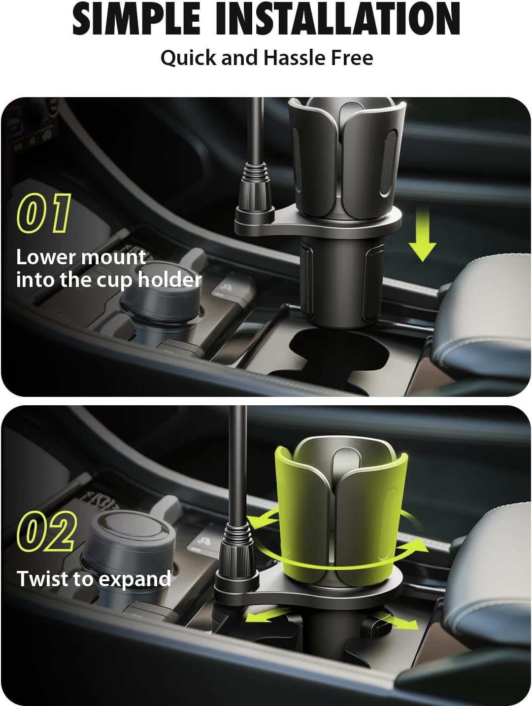 Bracketron TripGrip 2.0 Cup Holder Phone Mount, Metal Gooseneck