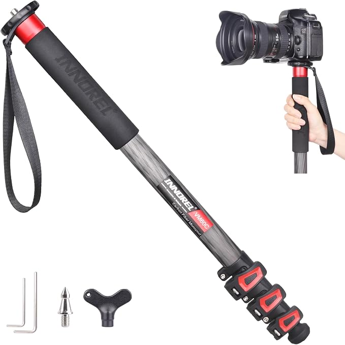 Camera Monopod INNOREL VM60C Carbon Fiber Portable Compact Lightweight Travel