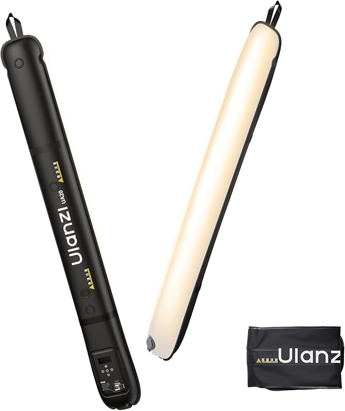Ulanzi UA20 20W Bi-Color Inflatable Tube Light, Portable Handheld Magnetic