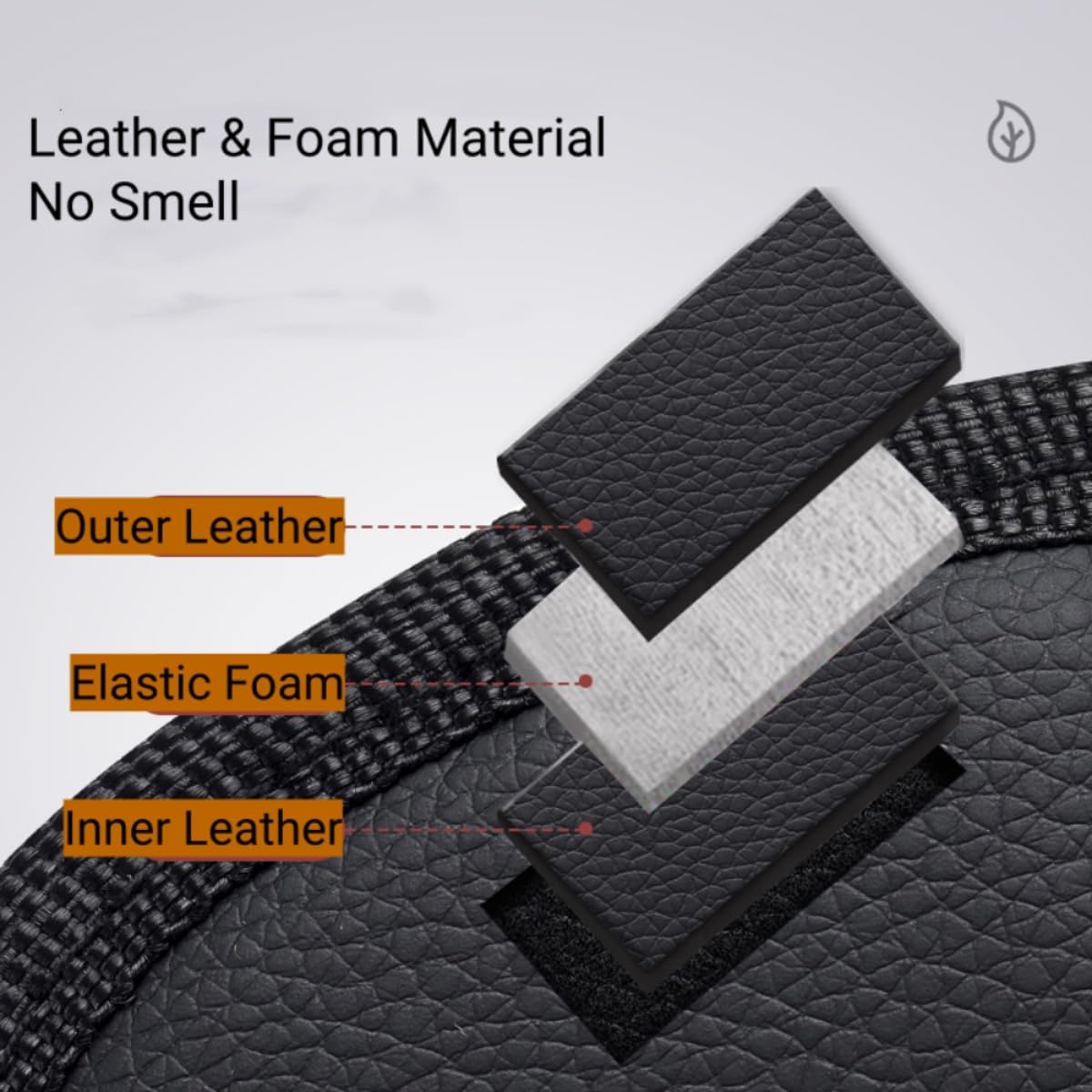 Car Seat Back Organizer PU Leather Storage Bag with Tissue Holder Pocket