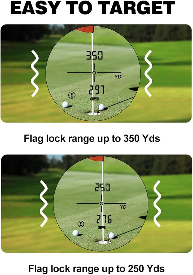 Precision Laser Rangefinder for Golf & Hunting, 800/1000/1300 m Range, 6X