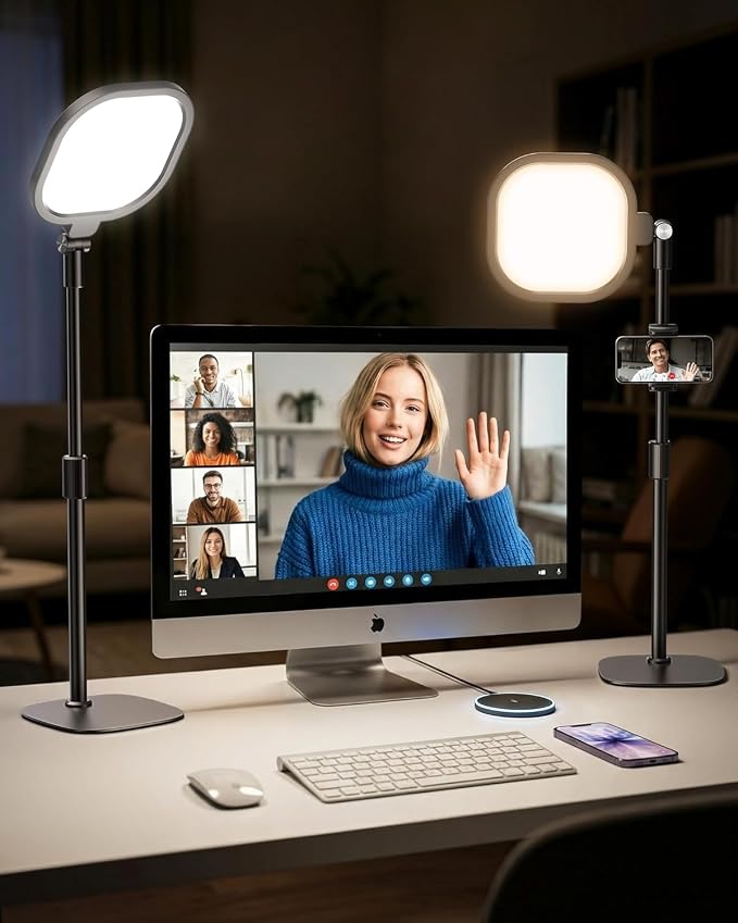 LitONES 2Pcs Desktop Video Conference Lighting
