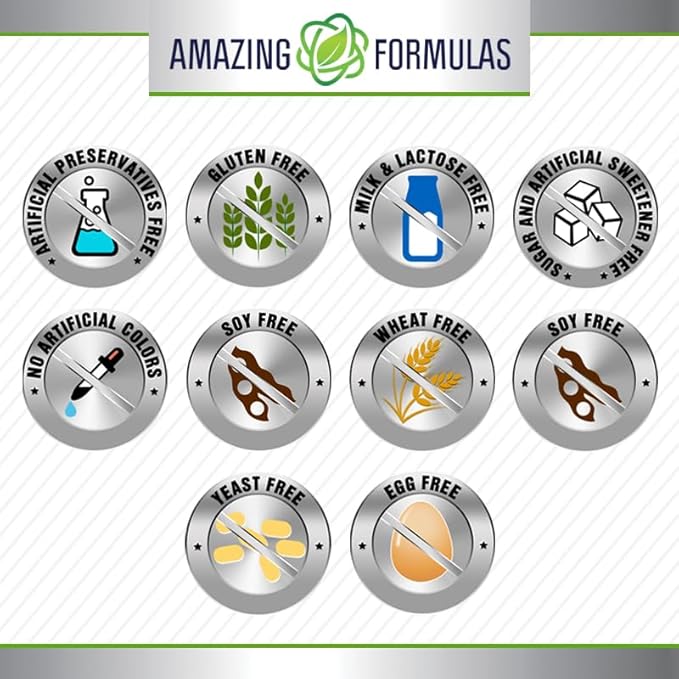 Amazing Formulas Choline Bitartrate Supplement | 650 Mg | 180 Tablets | Non-GMO | Gluten-Free | Made in USA
