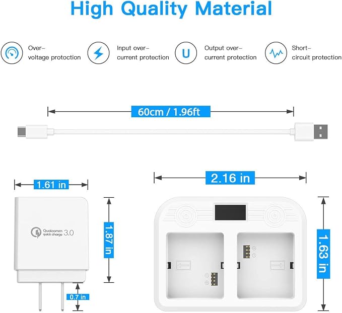 HOLACA Battery Charger Station Compatible