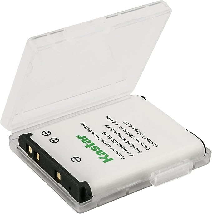 Kastar 2-Pack EN-EL19 Battery and AC Wall Charger Replacement