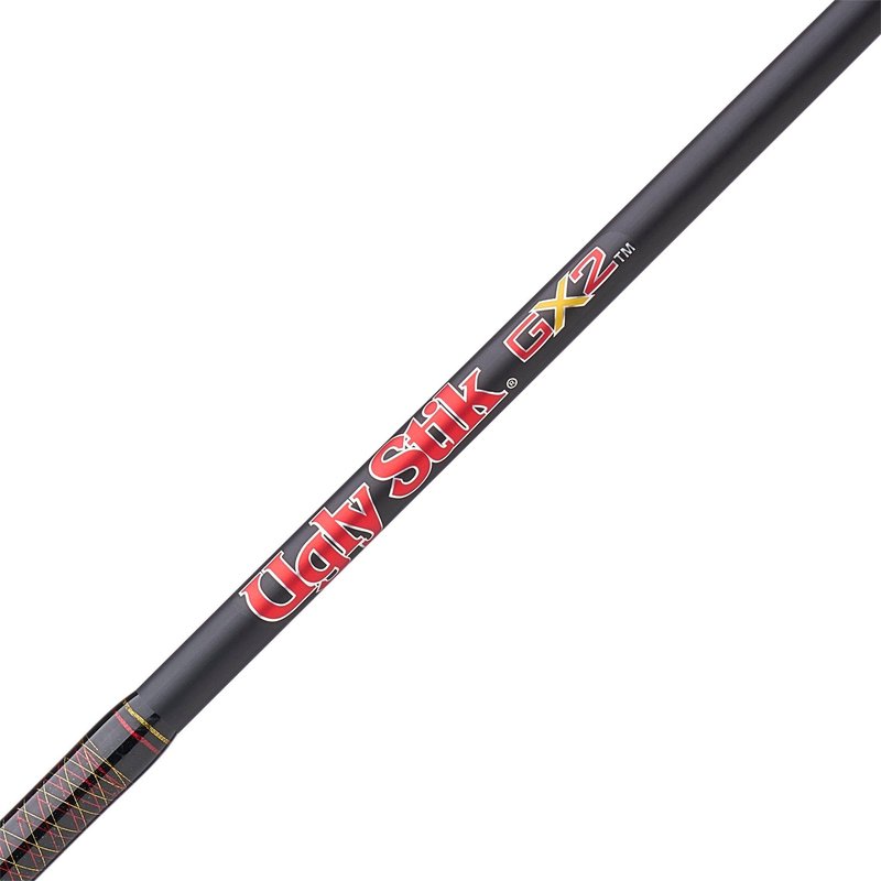 Ugly Stik GX2 Spinning Reel and 6' Fishing Rod Combo, 2-Piece, Graphite and Fiberglass Rod with Clear Tip Design