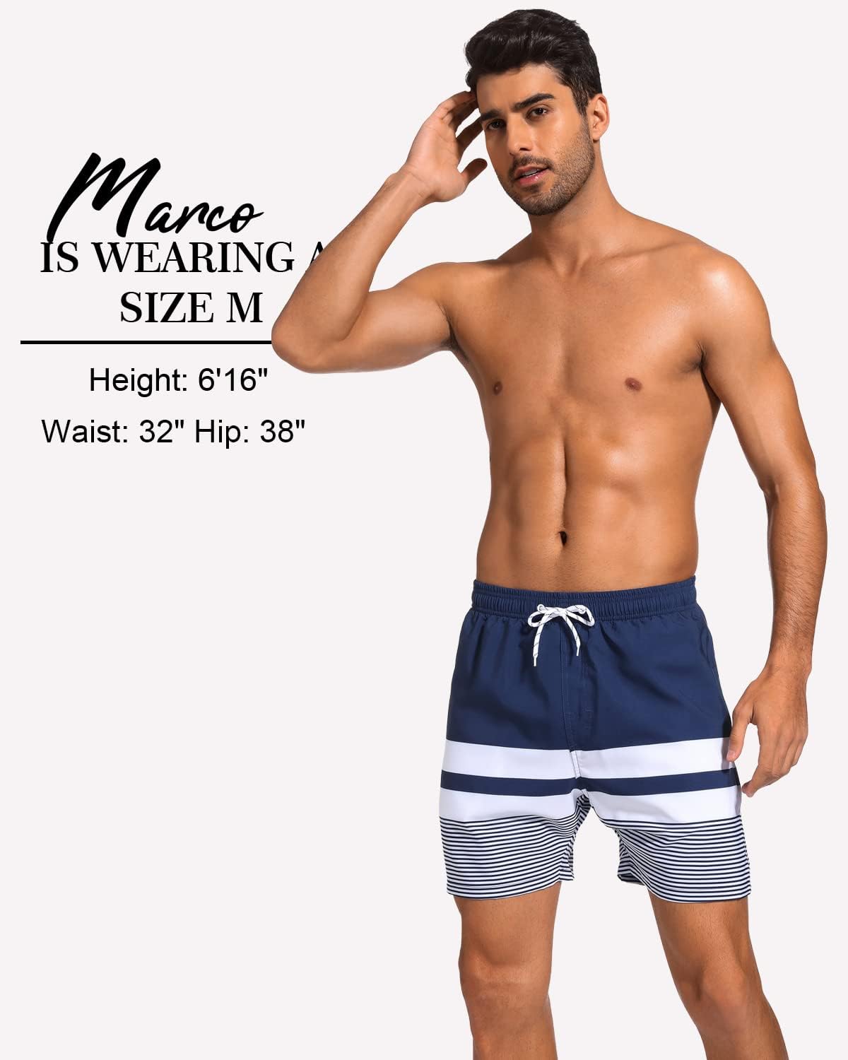 SILKWORLD Men's Swim Trunks - 2-in-1 Quick Dry Bathing Suit with Compression Liner & Zipper Pockets
