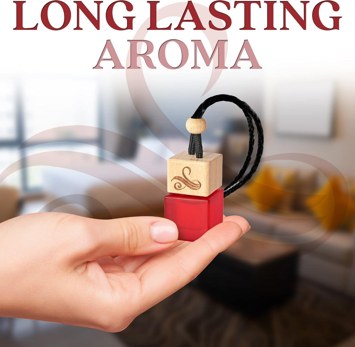 Car Air Freshener for Women - Inspired by Black Op!.um - Long Lasting Luxury Inspired Diffuser - Hanging Wooden Car Scent Perfume with Vent Clip - Odor Eliminator - Diffuser Scents 8ml by Perfa