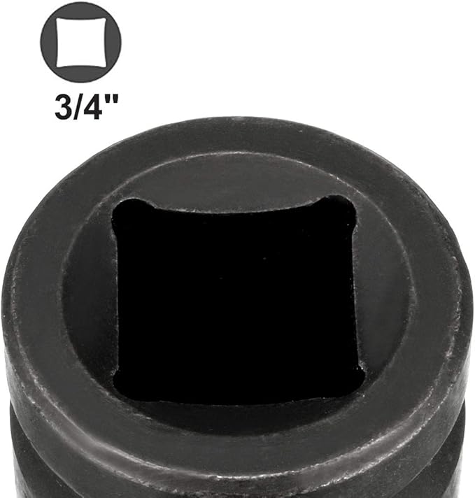 uxcell 2pcs 3/4" Drive (Female) x 1" (Male) Impact Socket Adapter for Use with Air Impact Wrenches, Breaker Bars, Ratchets, CR-MO Steel