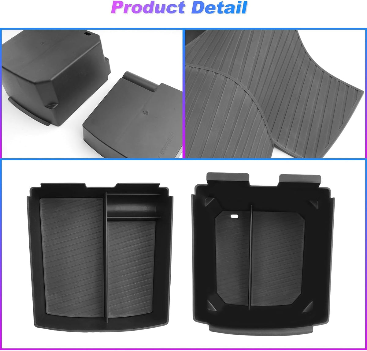 SXCY 2PCS for 2025 2026 Hyundai Tucson Center Console Organizer 2-Layer