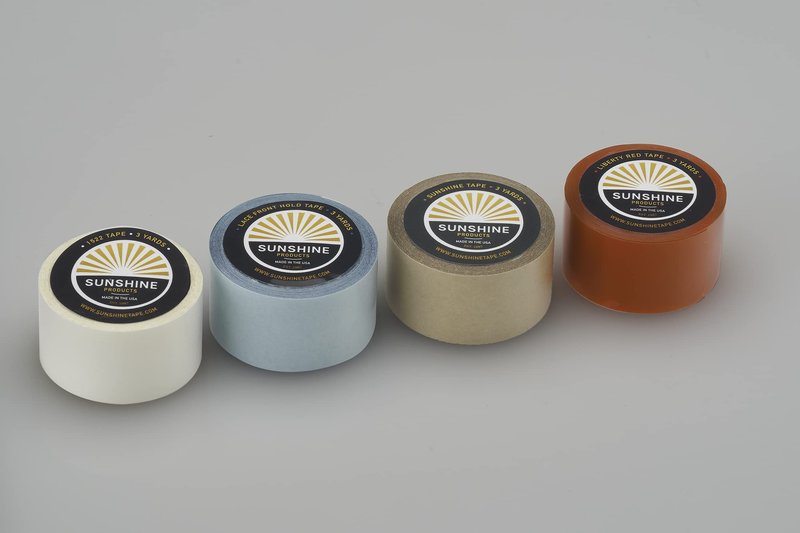 Sunshine 1522 3M Wig Tape Roll (2 Pack) 1" x 12 yds, Double Sided Toupee Adhesive Tape Roll - Made in USA (1522)