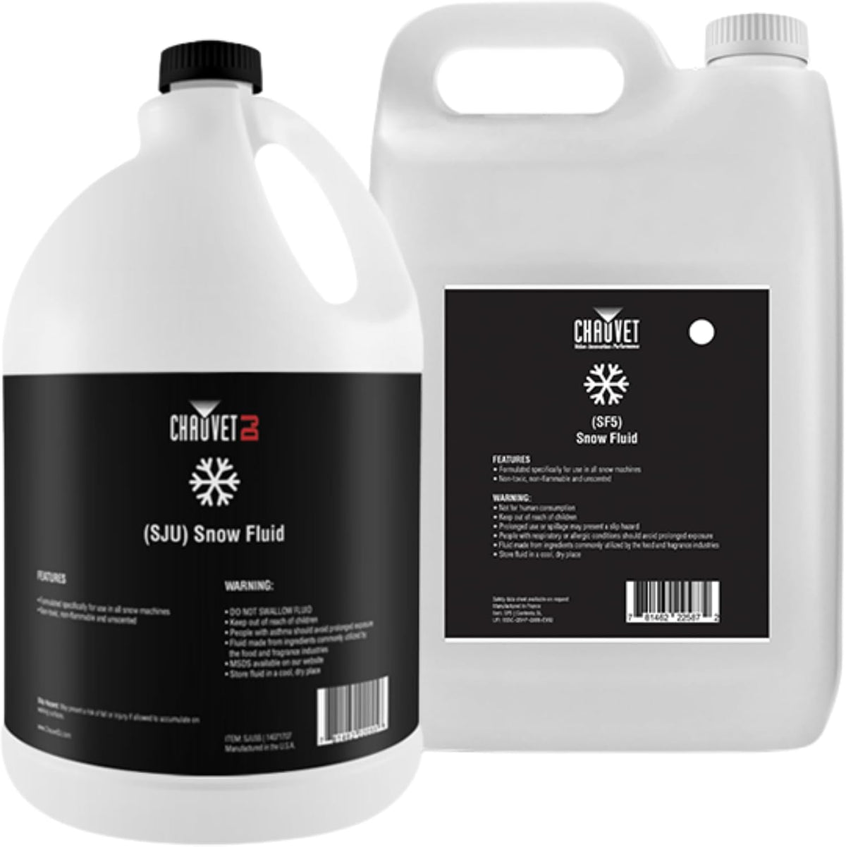 CHAUVET DJ– Snow Fluid For Snow Machines | Designed & Tested For CHAUVET DJ Equipment | Optimized Output Performance | Safe Use With Snow Bubble & Fog Systems | Trusted Formula