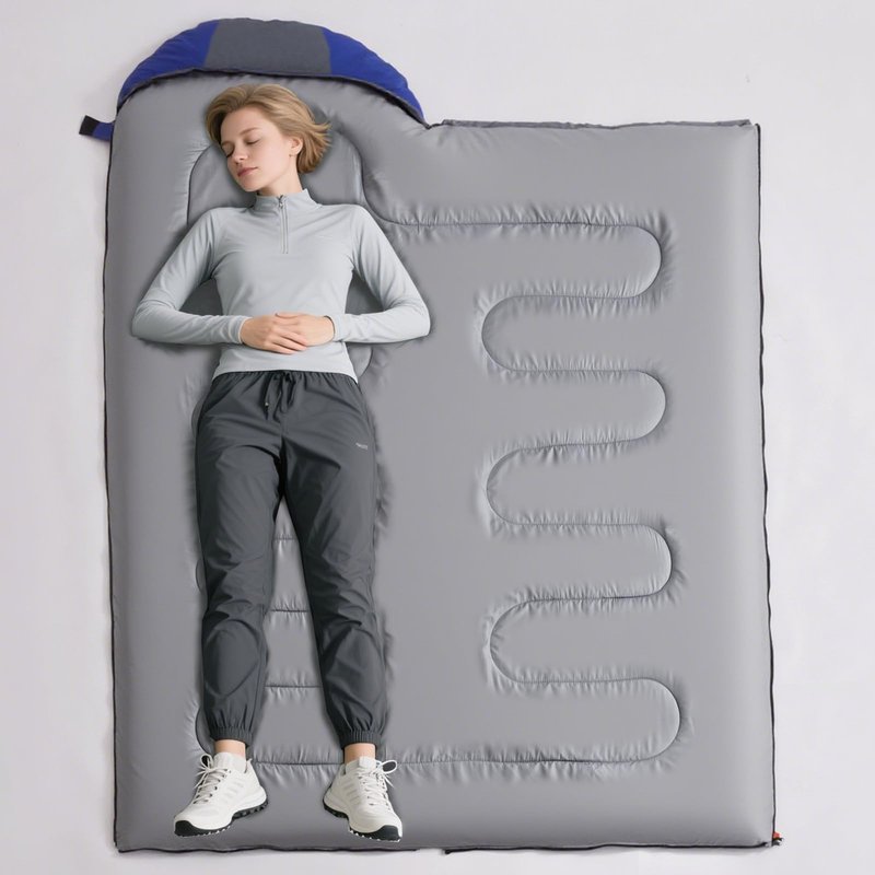 tuphen Cold Weather Sleeping Bag for Adults - 4.9 lbs 10/35°F Hooded Sleeping Bag with a Compression Sack, Warm Portable Windproof Waterproof 4 Seasons Camping Bag for Camping, Backpacking & Hiking