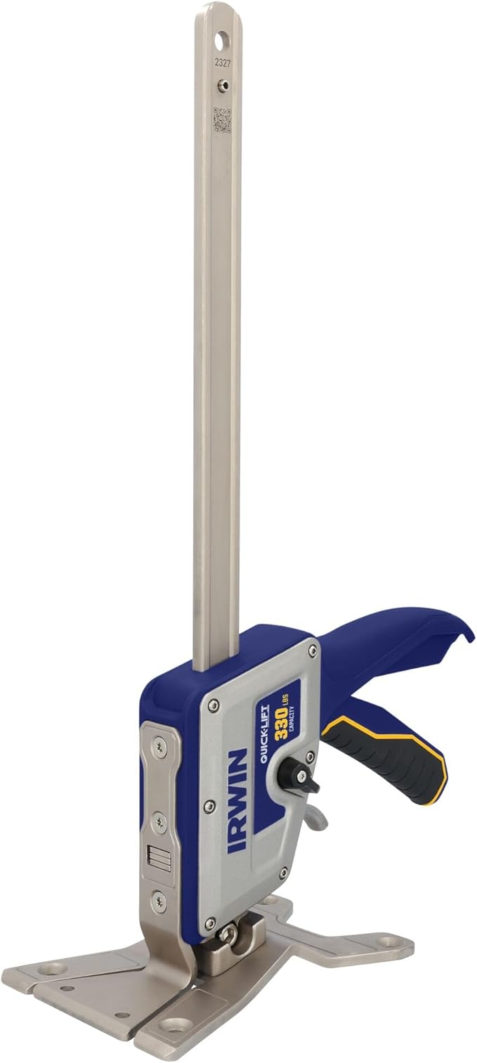 IRWIN Quick-Lift Construction Jack, Hand Lifting Jack Tool, Multifunctional, Lift up to 10" and Capacity 330 lbs (IRHT83100)