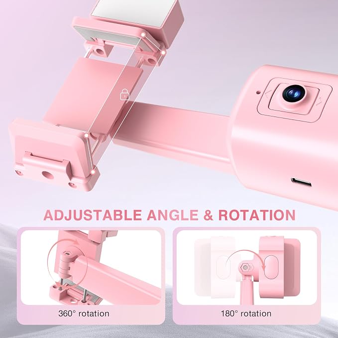 Auto Face Tracking Tripod 360° Rotating Cell Phone Photo and Video Kits Stand