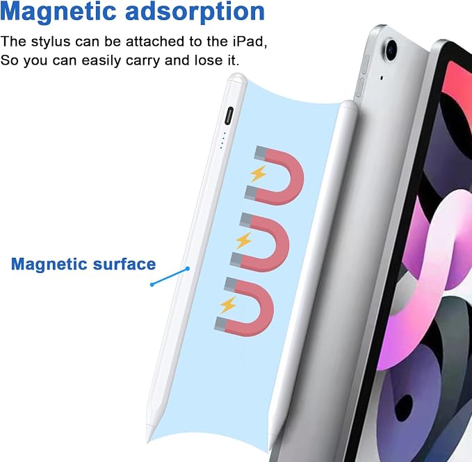 Stylus Pens for Touch Screens Power-Display Tablet Pen POM Tip Magnetic Digital