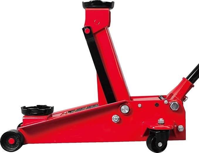 Big RED ATZ830023R Torin Hydraulic Heavy Duty Steel Service/Floor Jack with Dual Piston Quick Lift Pump, 3 Ton (6,000 lb) Capacity, Red