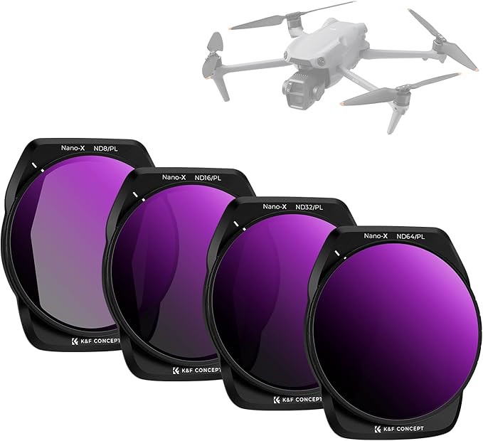 K&F CONCEPT ND PL Filter Set for DJI Air 3S, HD Optical