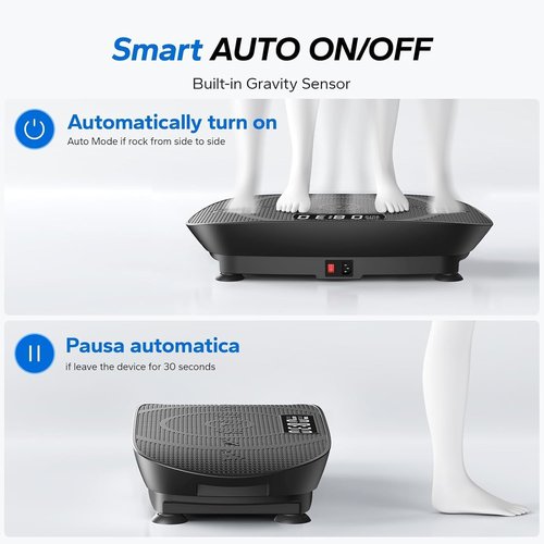 MERACH Vibration Plate - Whole Body Workout Machine with Bluetooth & Silicone Pedals | Home Fitness Equipment