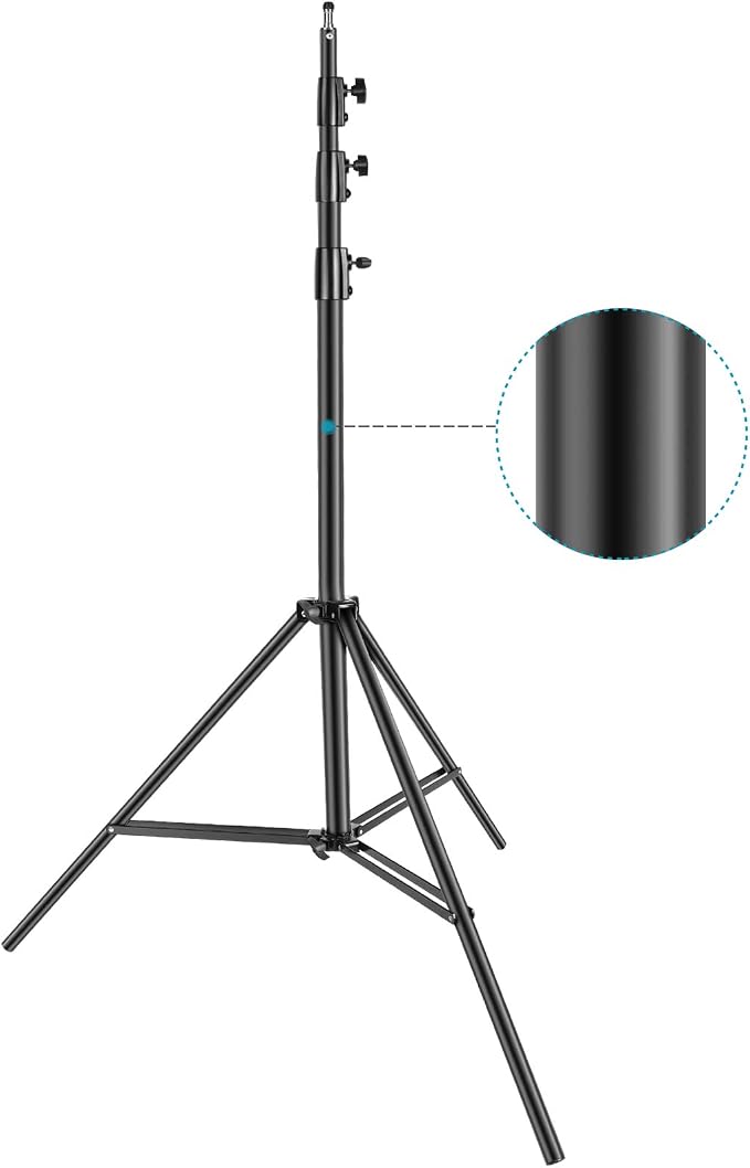 Neewer Heavy Duty Light Stand, Metal 13ft/4m Adjustable Photography Tripod C