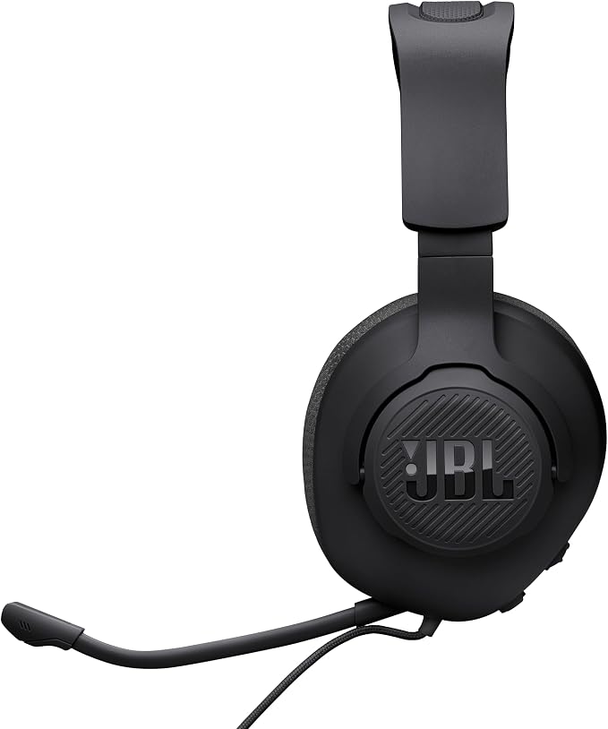 JBL Quantum 100M2 Wired Gaming Headset, Detachable Mic - Black | Memory Foam Ear Cushions And 3.5 Mm Jack Work With PC, PlayStation, Xbox, Nintendo Switch For Immersive PC Gaming Sessions