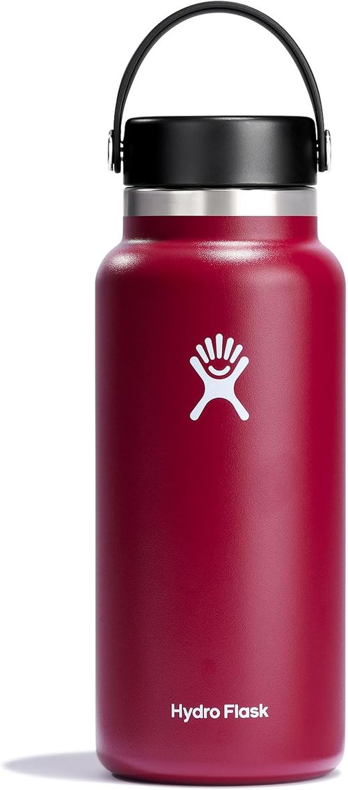 Hydro Flask 32 Oz Wide Mouth Water Bottle - Berry Color with Flexible Cap